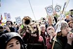 PROTEST. Fløjteaktivister formåede sidste år at skabe masser af opmærksomhed i Fælledparken. 