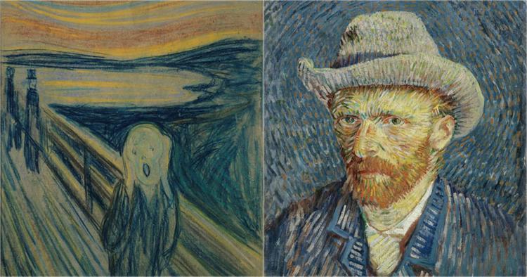 Duo. Munch og Van Gogh kan de næste tre måneder opleves i Oslo. 