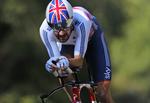 Rekordjæger. Wiggins er regerende verdensmester i enkeltstart på landevej. Her var gennemsnitstempoet 50,083 km/timen for 47 km. 