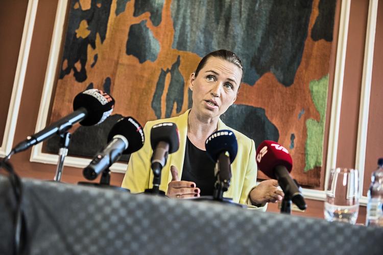 Terror. Justitsminister Mette Frederiksen afholdt pressemøde i dag. 