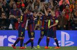 MAGIKER. Lionel Messi scorede to mål og lagde op til et, da Barcelona i en forrygende forestilling vandt 3-0 i den første semifinale på Camp Nou. 