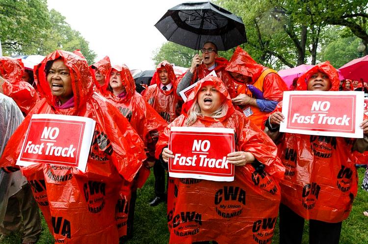 Upopulært. Den amerikanske fagbevægelse er stærkt bekymret for konsekvenserne af præsident Obamas ønske om en ny handelsaftale. 
