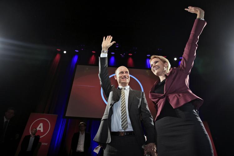 Triumf. Her ses et billede fra Socialdemokratiets valgsejr i 2011. 