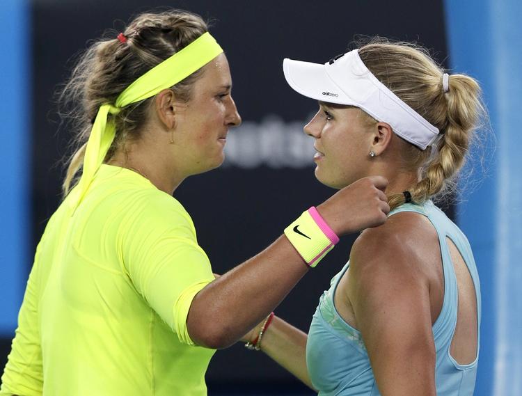 UDFORDRET. Caroline Wozniacki har på det seneste haft et behersket smil efter opgør med Victoria Azarenka. 