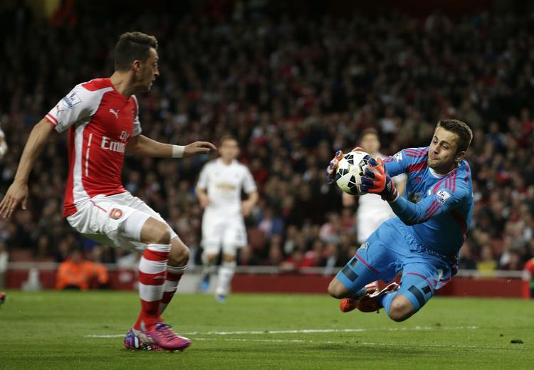 CLEAN. Ingen huller hos Lukasz Fabianski og så vandt Swansea på udebane over Arsenal. 