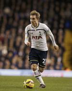 ACTION. Christian Eriksen har haft en stor sæson hos Tottenham, hvor det er blevet til en række smukke scoringer for London-holdet. Men lørdag lykkedes det ikke. 
