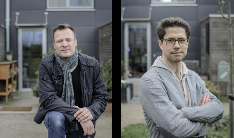 Skævt. Morten Salomo (th.) bor i nummer 160, Henrik Holm Sandby i nummer 130. Begge grunde er vurderet til 815.300 kroner, men Sandby betaler næsten tre gange mere i grundskyld. 