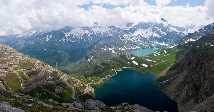 Bjergtagende. Nationalparken Gran Paradiso ligger mellem Aosta dalen og Piemonte i Italien. 