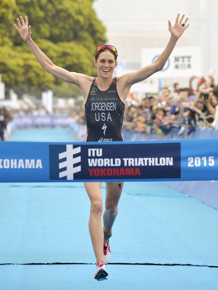 Verdensklasse. Amerikaneren Gwen Jorgensen er et af de helt store navne i triathlon. Med sine 29 år har hun også alderen til at være med, når det går løs på Fyn i 2018. 