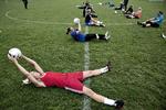 FORBILLEDE. Fodbold Fitness er en motionsform, som ugens kongres skal forsøge at sprede til resten af verden. 