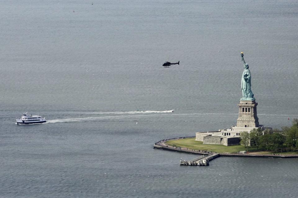 HISTORISK. Frihedsgudinden er inden for synsvidde fra New Yorks nyeste udsigtspunkt. 