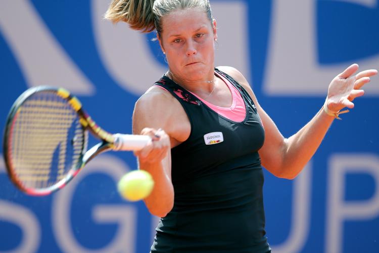 FORMSTÆRK. Karin Knapp har fundet formen på det helt rigtige tidspunkt, inden hun skal op mod Caroline Wozniacki. 