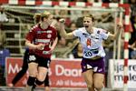 Mål. Sabine Pedersen fra FCM jubler over sin scoring. 