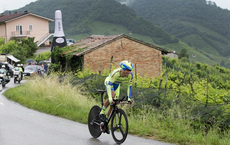 Giro-kaptajn. Spanske Alberto Contador på 14. etape af Giro d'Italia. Nu venter bjergene. 