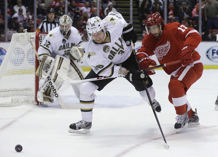 VIDERE. Philip Larsen, her i aktion for Dallas Stars, har fundet sin nye klub, hvor han gør Peter Regin selskab. 