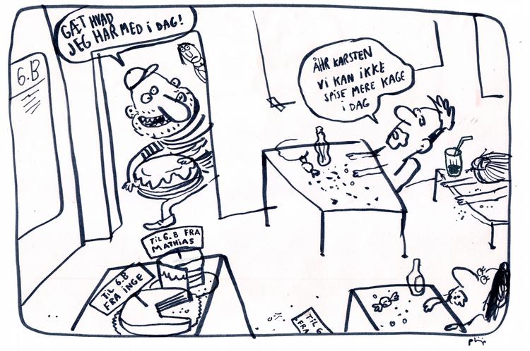 Mangel. For mange lærere uden linje-fag giver ukvalificeret undervisning for landets folkeskoleelever i bla.a. natur/teknik. Tegning : Philip Ytournel 