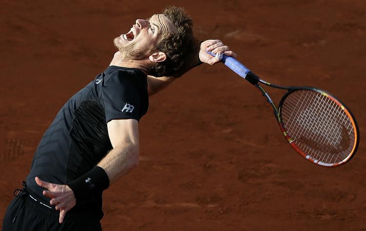 SOLID. Andy Murray viste høj klasse, da han mandag vandt sin 1. runde-kamp ved French Open. 