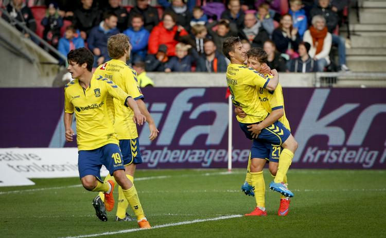 Jubel. Brøndby er bare et point fra at vinde bronze i denne sæson. 