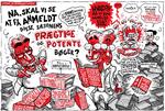Anmeldelser. Mindre end hver tredje litteraturanmeldelse var, hos Jyllands-Posten, Berlingske og Politiken, skrevet af en kvinde i perioden 1. januar 2014 til 8. maj 2015. Tegning: Thomas Thorhauge 
