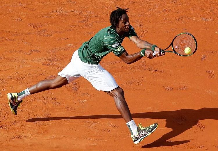 hjemmebane. Gäel Monfils får altid et ekstra løft, når han optræder på det røde grus i Paris. 