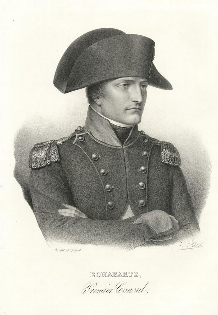 Slået. Napoleon blev tvunget til at abdicere og tage ophold på øen Elba, indtil han i  1815 forsøgte et come-back, som endte med et smerteligt nederlag 18. juni. 