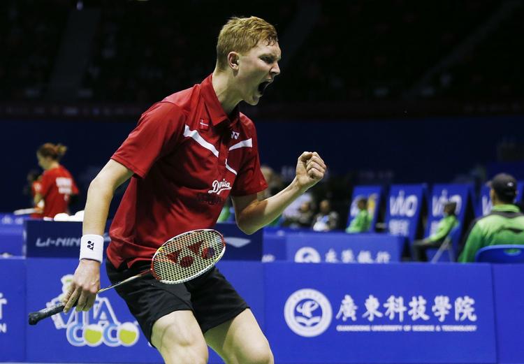 MÅLRETTET. På vejen mod verdenstoppen tog Viktor Axelsen i dag en fornem skalp med sin første sejr over Lin Dan. 