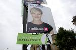 Alternativet har deres egen - lille - alternative plakat. 