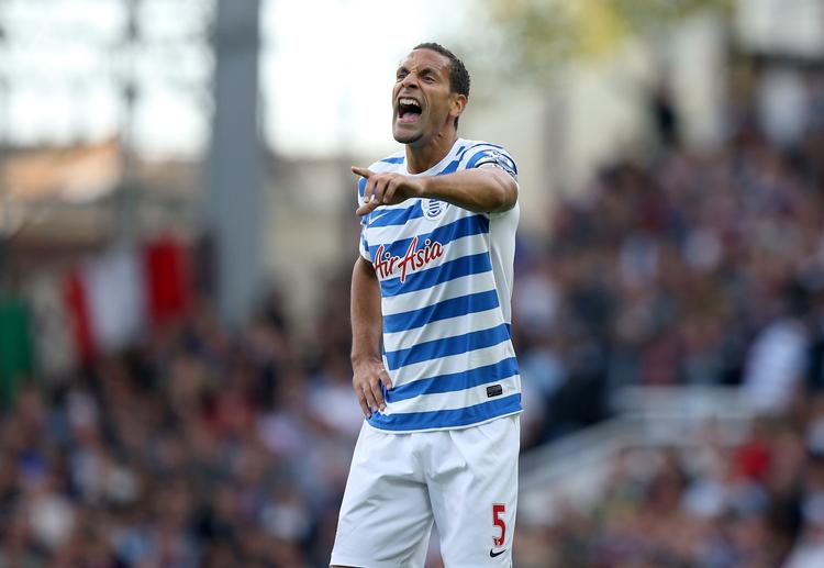 SLUT. Rio Ferdinand, her i QPR-tøj, siger farvel til fodboldkarrieren, der toppede i hans tid hos Manchester United, hvor titlerne kom med jævne mellemrum. 