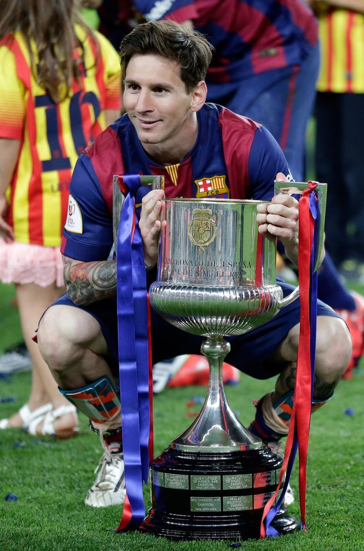 Perfekt. Lionel Messi kan om en uge tilføje Champions League-trofæet til årets høst. 