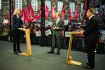 Duel. Thorning og Løkke krydsede klinger i går. 