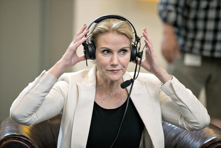 Momentum. Helle Thorning Schmidt (S) i dagens partilederdebat på P4. 