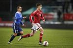 Landsholdstjeneste. Lucas Andersen blev A-spiller dagen efter han blev vraget som U21-spiller. 