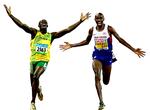 duel. Usain Bolt ogMo Farah og  skal løbe 492 meter, hvis der skal være tale om en fair konkurrence. 