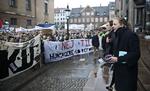 Fremdrift. Københavnske studerende demonstrerer på Frue Plads mod skrappere studiekrav tilbage i 2013. Nu kan den økonomiske gevinst ved fredmdriftsreformen vise sig at være ikke-eksisterende. 