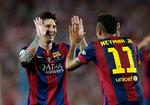 Duo.  Lionel Messi og Neymar spiller hovedroller lørdag aften i Berlin i Barcelonas CL-finalekamp mod Juventus. 