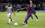 SLUT. Med denne træffer afgjorde Neymar definitivt opgøret på Olympiastadion lørdag aften, da Barcelona besejrede Juventus 3-1. 