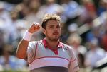 sejr. Stan Wawrinka viste ofte under kampen den knyttede næve. 