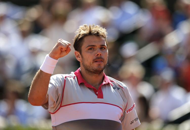sejr. Stan Wawrinka viste ofte under kampen den knyttede næve. 