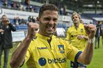 BRONZEMÅL. Med sit tredje mål i denne sæson sikrede Riza Durmisi, at Brøndby for første gang siden 2011 fik medaljer i Superligaen. 