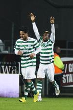 Oprykker. Topscorer Serge Dembele (th) er en af de spillere, Johnny Mølby får under vingerne i Viborg. 