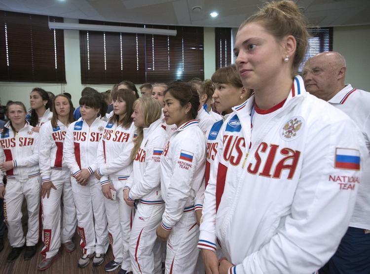 GAMESKLAR. Russiske gymnaster var onsdag klar til afrejse mod Baku, hvor de første European Games afholdes. 