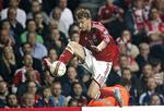 Assist. Bendtner spillede igen en stor kamp for Danmark og lagde op til 1-0-målet. 