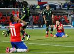3-3. Skuffelsens hos Chiles spillere var til at få øje på. 