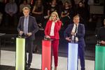 TILBAGELÆNET. Helle Thorning-Schmidt var ikke lige så aggressiv, som man har set hende i de direkte debatter mellem hende og Lars Løkke Rasmussen. 