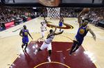 flyvende. Andre Iguodala scorede 25 point i den sjette finalekamp mod Cleveland Cavaliers. 