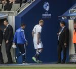 Skadet. Frederik Søren måtte udgå i 1. halvleg. Lasse Vigen kom ind og fik sat skik på den danske midtbane, der efter pausen kværnede løs og til sidste fik vendt 0-1 til sejr. 