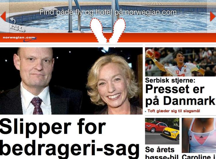 Snydt! Som om hun ikke er blevet nok til grin i forvejen. B.T. skal altid lige sætte trumf på. Tak til Inge Hald for bidraget. 