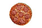 dansk. Pepperoni, der er en populær pizzatopping, har ikke meget med Italien at gøre - det er en amerikansk opfindelse. På mange europæiske frostpizzaer ligger der paprikakrydrede pølser lavet i Kjellerup i Danmark. 