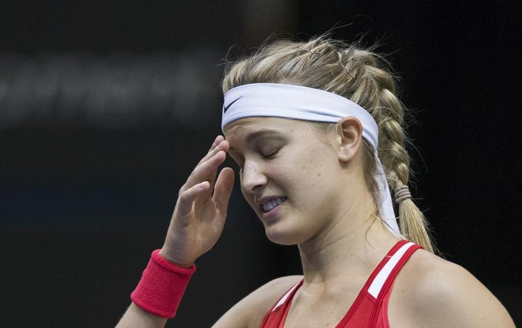 KRISE. Eugenie Bouchards lovende karriere ser lige nu ud til at være gået i stå. Og om lidt er det tid til Wimbledon, hvor hun sidste år nåede finalen. 