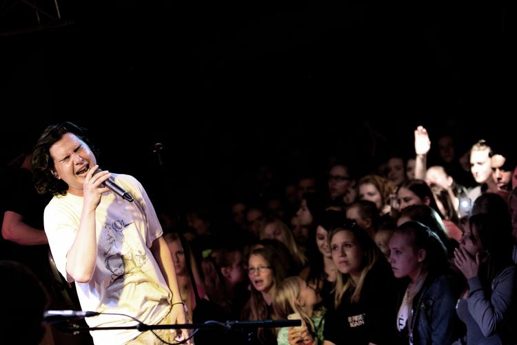 Hit. Her spiller Lukas Graham på folkemødet i 2013. Sangerens andet album er netop udkommet med stor succes. 